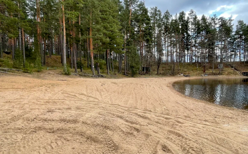 Лесной участок с видом на озеро